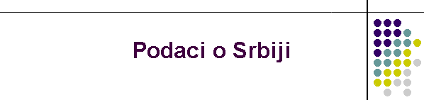 Podaci o Srbiji